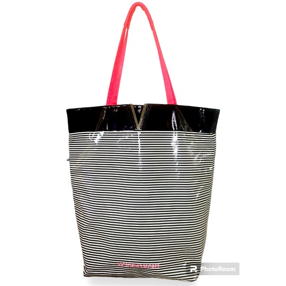 VICTORIA'S SECRET St. Barth Striped Beach Swim Travel Getaway Tote - Picture 1 of 3